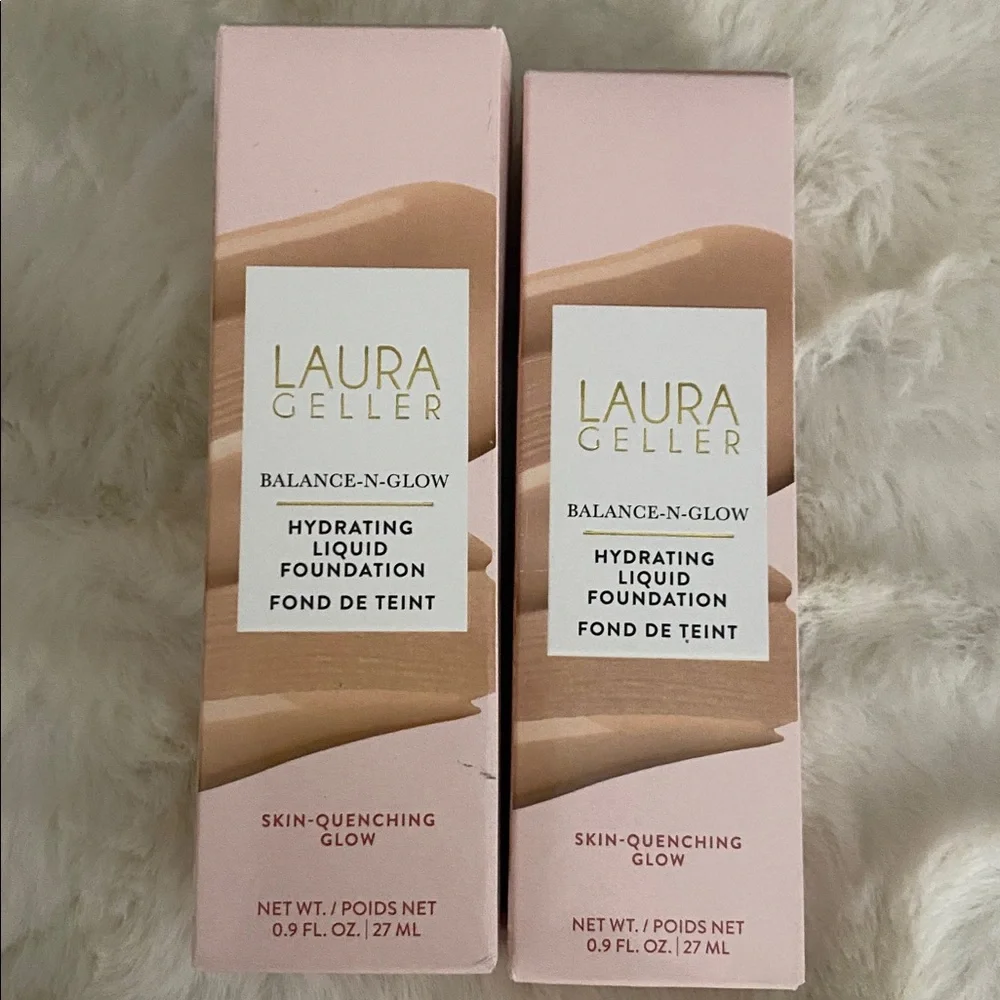 2 - Laura Geller Balance-n-Glow Hydrating Liquid Foundation: Light, NIB - Picture 2 of 3